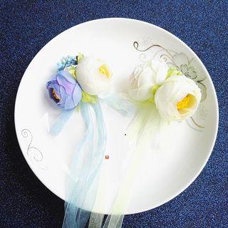 Fringed Flower Hair Pin