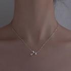 Rose Necklace Silver - One Size