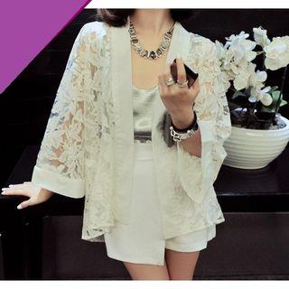 Chiffon Lace Cardigan