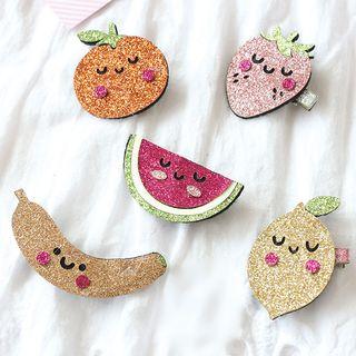 Glitter Fruit Hair Clip (various Designs)