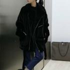 Faux-fur Jacket Black - One Size