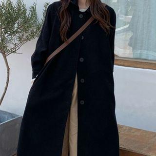 Lapel Medium Long Long-sleeve Jacket