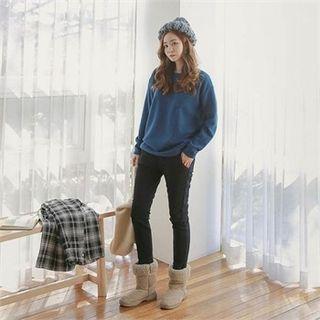 Round-neck Pocket-front Top