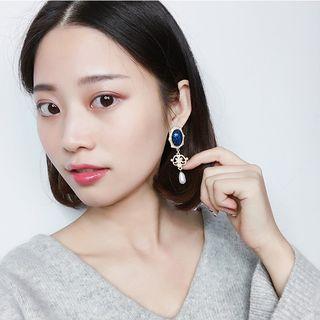 Cutout Jeweled Earrings