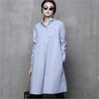 Peter Pan-collar A-line Shirtdress