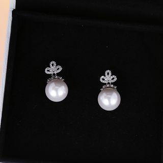 Beaded Rhinestone Earring