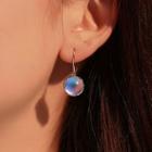 Faux Crystal Drop Earring 1 Pair - 01 - 12121 - White Gold - One Size