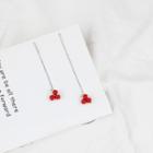 Bead Threader Earring Silver - One Size
