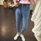 Tie-waist Washed Pants