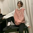 Long-sleeve Plain Sweatshirt / Vest