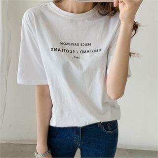 Letter-printed Short-sleeve T-shirt