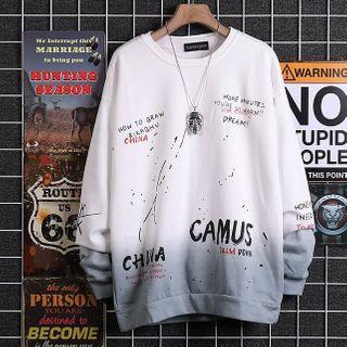 Ombre Lettering Sweatshirt