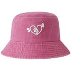 Broken Heart Embroidered Bucket Hat