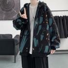 Long Sleeve Tie Dye Hooded Jacket