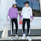 Couple Matching Contrast-trim Hoodie