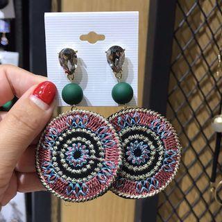 Patterned Disc Earring