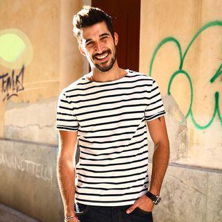 Striped Crewneck Short-sleeve T-shirt