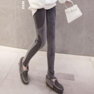 Fleece-lined Panel Leggings