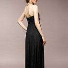 Strapless Evening Dress Black - One Size