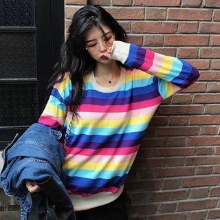 Striped Knit Top Multicolor - One Size