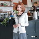 V-neck Button Cardigan