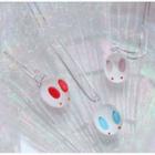 Glass Rabbit Pendant Necklace
