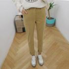 Tall Size Band-waist Tapered Pants