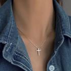 Cross Necklace Necklace - Silver - One Size