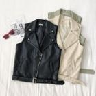 Leather Vest Jacket