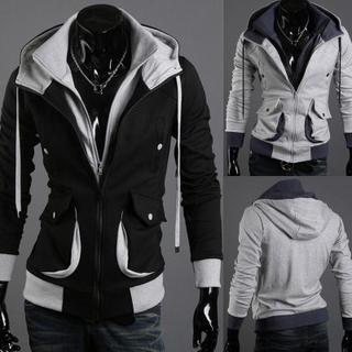 Mock Two-piece Hood Jacket