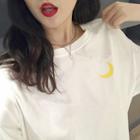 Print Moon Short-sleeve T-shirt