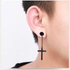 Stainless Steel Cross Dangle Earring Nine Pairs - 3 Various Designs - One Size