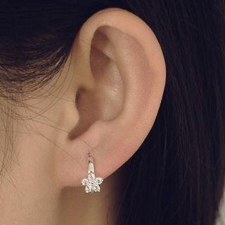 Rhinestone Flower Earring