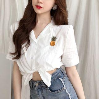 Cropped Printed Shirt