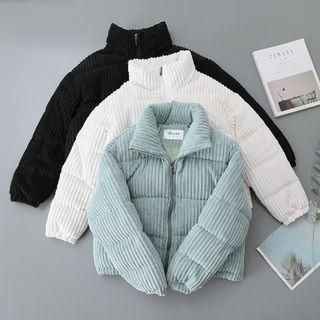 Corduroy Padded Cropped Jacket
