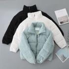 Corduroy Padded Cropped Jacket