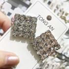 Rhinestone Square Earring As Shown In Figure - One Size