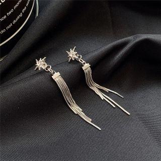 Star Fringe Earring 1 Pair - Stud Earring - As Shown In Figure - One Size