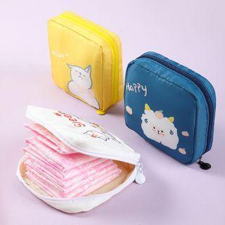 Cat Print Sanitary Pouch