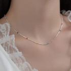 Bead Sterling Silver Choker Silver - One Size