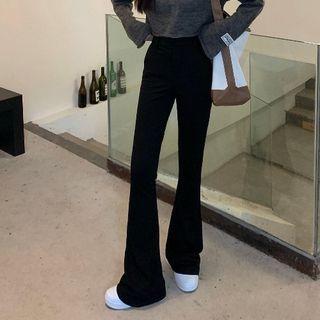 Boot-cut Pants / Knit Top