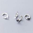 925 Sterling Silver Faux Crystal / Rhinestone Earring