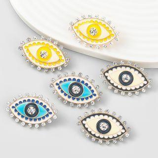 Eye Glaze Rhinestone Alloy Earring