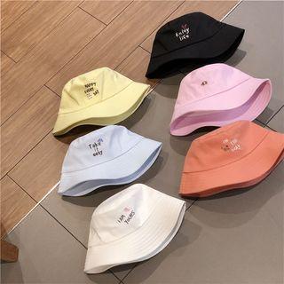 Cat Embroidered Bucket Hat