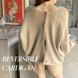 Reversible Oversized Cardigan