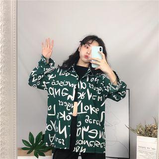 Letter Print Long Sleeve Shirt