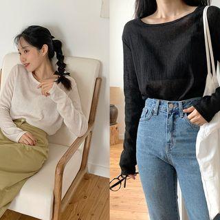 Boatneck Linen Blend T-shirt