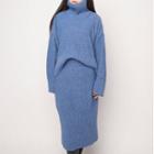 Woolen Turtleneck Sweater / Skirt
