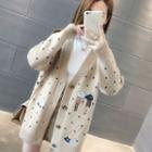 Dotted Embroidered Cardigan