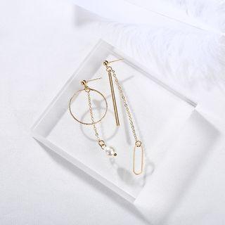Faux Pearl Drop Earring 0147 - Gold - One Size